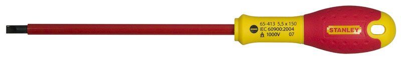 STANLEY 0-65-412 Fatmax Paralel İzoleli Tornavida 4x100 mm (Teşhir Kartlı)