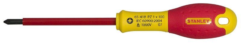 STANLEY 1-65-417 Fatmax Pozidrive İzoleli Tornavida Pz0x75 mm