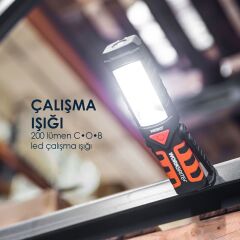 Nebo 6304 Workbrite 2 Led El Feneri Çalışma Lambası 200 Lümen