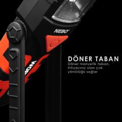 Nebo 6304 Workbrite 2 Led El Feneri Çalışma Lambası 200 Lümen