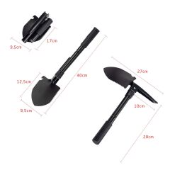 5200 Mini Katlanır Kamp Kürek Siyah