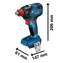 Bosch GSR 18V-50 / GDX 18V-200 Akülü Vidalama Matkap ve Somun Sıkma Seti Çift Akü 18V 4.0Ah