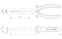 CETA FORM G15-18-0160 1000V İzoleli Kargaburun 160 mm