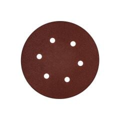 Cırtlı Zımpara 125 mm NK 6 Delikli (Alüminyum Oxide) 120 Kum