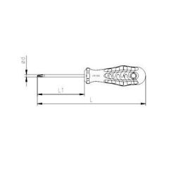 İzeltaş Kraft Seri Ph0 Yıldız Uçlu Tornavida 3x60