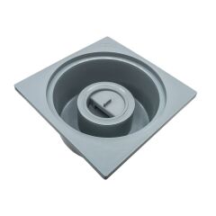 Mesa 25x25 Alttan 100mm Çıkışlı Çamur Kovalı Bodrum Teras Süzgeci