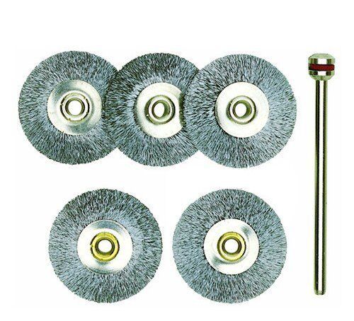 Proxxon 28952 Daire Tel Fırça Seti 22 mm 5'li