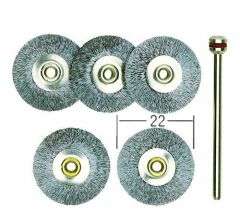 Proxxon 28952 Daire Tel Fırça Seti 22 mm 5'li