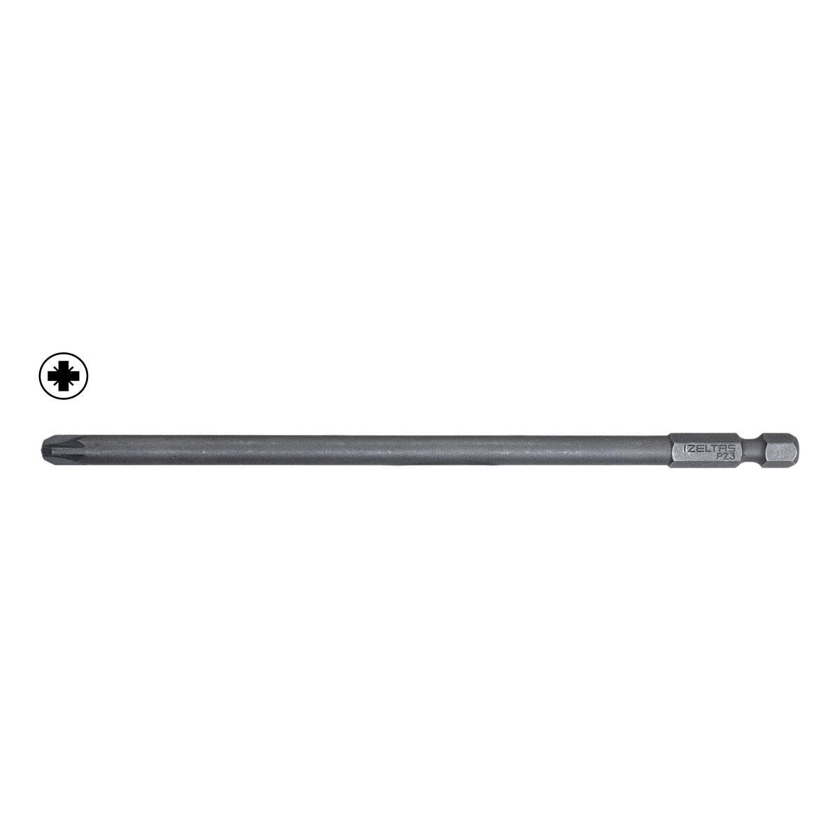 İzeltaş 4880211503 Uzun Pozidriv Yıldız Bits Uç PZ3x150 mm