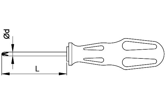 CETA FORM 4200/51M Torex Yıldız Uçlu Tornavida Ph1x80 mm