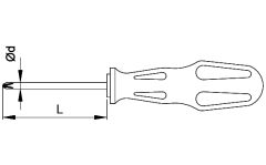 CETA FORM 4200/52M Torex Yıldız Uçlu Tornavida Ph1x100 mm