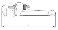 İZELTAŞ Ağır Tip Boru Anahtarı 8'' Inch