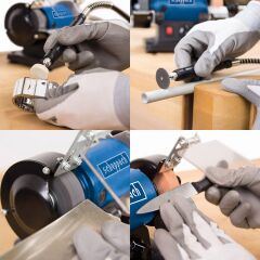 Scheppach HG35 Esnek Şaftlı Devir Ayarlı Tezgah Tipi Taş Motoru