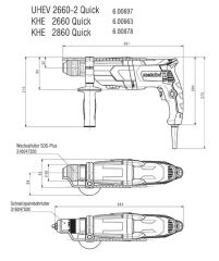 METABO KHE 2660 Quick SDS-Plus Kırıcı Delici 850 Watt