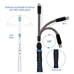 UF-Tools KS800170 Hassas 170 Parça Bits Uçlu Tornavida Seti