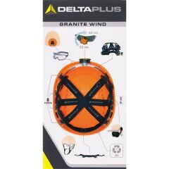 DELTA PLUS Granite Wind Kırmızı Dağcı Bareti