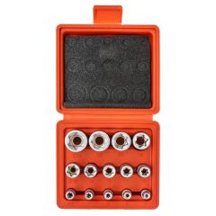 5589 1/2''- 3/8''-1/4'' Torx Lokma Anahtar Seti 14 Parça