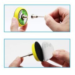 5106 Pimli Mini Cırt Zımpara Taban Seti Gravür ve Matkap Uyumlu