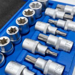 5440 1/2'' İç-Dış Torx Lokma Anahtar Takımı 19 Parça