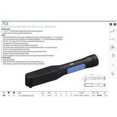 Gedore 753 Dremometre Tork Anahtarı Mini 2-12 Nm