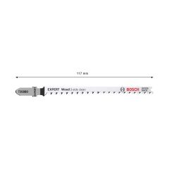 Bosch Expert T308 BO Temiz Kavisli Kesim Ahşap Dekupaj Testere Bıçağı