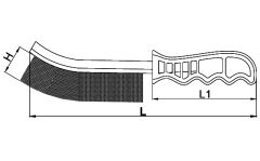 CETA FORM R41-1 Plastik Saplı Tel Fırça 245 mm