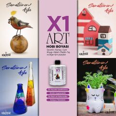 Polisan X1ART Multisurface Hobi Boyası 420ml - 0094 Antrasit