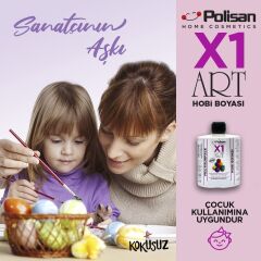 Polisan X1ART Multisurface Hobi Boyası 420ml - 0094 Antrasit