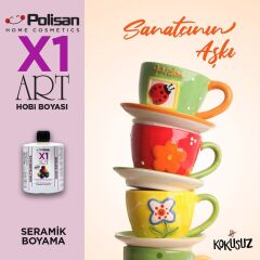 Polisan X1ART Multisurface Hobi Boyası 420ml - 0094 Antrasit