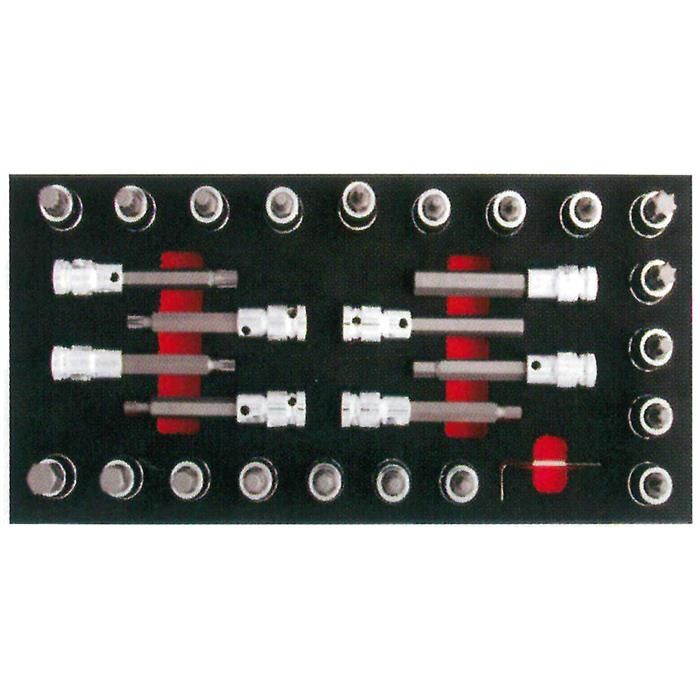 CETA FORM C28S-E29 1/2'' Torx-Allen-Xzn Lokmalı Bits Takımı 29 Parça