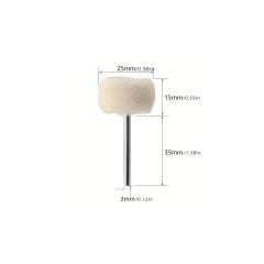 6210X5 5'li Paket Pimli Parlatma Temizleme Kaşmir Yün Polisaj Keçe 25 mm