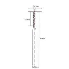 5043 Hobi Gravür Makinaları İçin HSS Matkap Ucu 0.6 mm