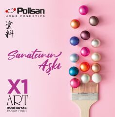 Polisan X1ART Multisurface Hobi Boyası 420ml - 0016 Sarı