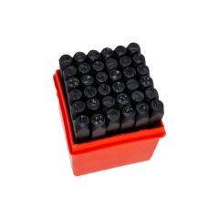 Partner PT03043 Çelik Harf Rakam Zımba Takımı 5 mm (36 Parça)