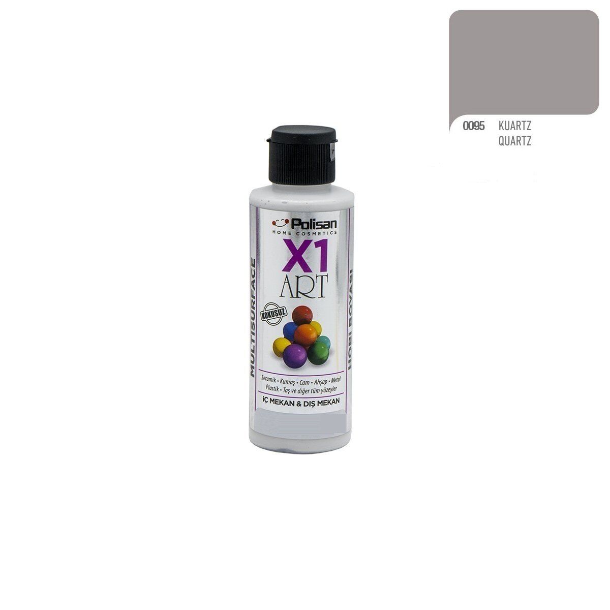 Polisan X1ART Multisurface Hobi Boyası 120ml - 0095 Kuartz