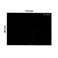 SCS Svar Kaynak Maske Camı Siyah 110x80 No:12 (Athermal Muadili)