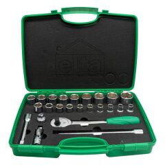 Elta 1115002024 1/2'' Altı Köşe Lokma Anahtar Takımı 24 Parça