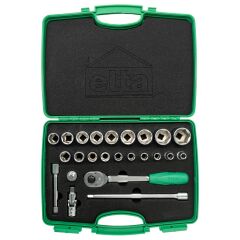 Elta 1115002024 1/2'' Altı Köşe Lokma Anahtar Takımı 24 Parça