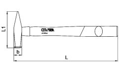 CETA FORM L01-500 Tesviyeci Çekiç 500 gr