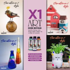 Polisan X1ART Multisurface Hobi Boyası 120ml - 0047 Antik Lavanta