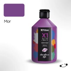 Polisan X1ART Vernikli Hobi Boyası 500ml - Mor