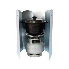 Nurgaz NG 199-B Kamp Ocakları İçin Büyük Metal Rüzgarlık