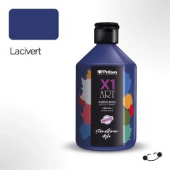 Polisan X1ART Vernikli Hobi Boyası 500ml - Lacivert