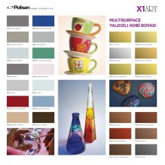 Polisan X1ART Vernikli Hobi Boyası 500ml - Sarı
