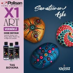 Polisan X1ART Vernikli Hobi Boyası 120ml - Lacivert