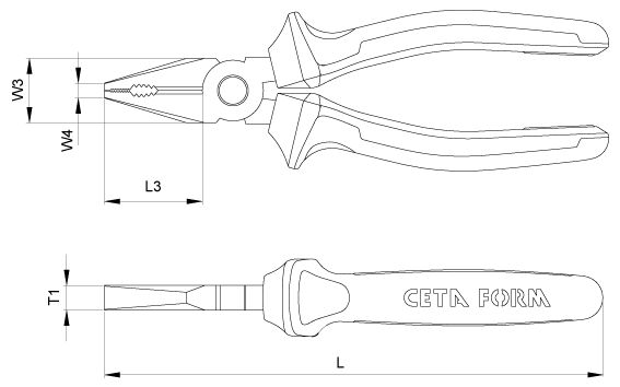 CETA FORM E01-41-0160 Kombine Pense 160 mm