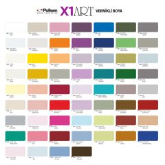 Polisan X1ART Vernikli Hobi Boyası 120ml - Sarı