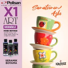 Polisan X1ART Vernikli Hobi Boyası 120ml - Mantar