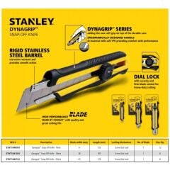 Stanley STHT10425-8 Dynagrip Ayarlı Maket Bıçağı Ekstra Geniş 25 mm