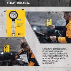 6110 Autool SDT203 Otomotiv Duman Kaçak Tespit Dedektörü